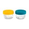 Kilner Storage Snack & Store Jars with Push Top Silicone Lids, Set of 2